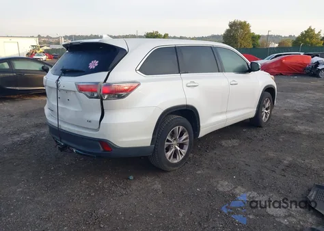 2015 Toyota Highlander Le Plus V6 из США, поврежденный, VIN 5TDZKRFH0FS066816